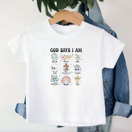 Camiseta De Bebé Dios cristiano retro dice que soy Pascua