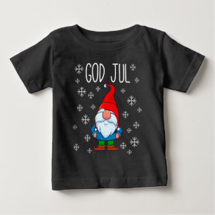 Camiseta De Bebé Dios Jul, Tomte Gnome sueco, Escandinavia Merry