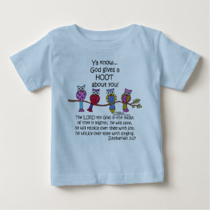 Camiseta De Bebé Dios le da a las lechuzas un zoquete