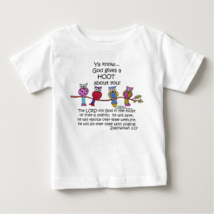Camiseta De Bebé Dios le da a las lechuzas un zoquete