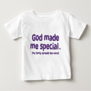 Camiseta De Bebé Dios me hizo especial