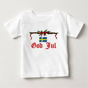 Camiseta De Bebé Dios sueco julio (Felices Navidad)