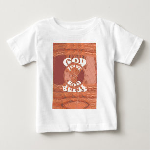 Camiseta De Bebé Dios te bendiga el diseño de texto Inspirador.