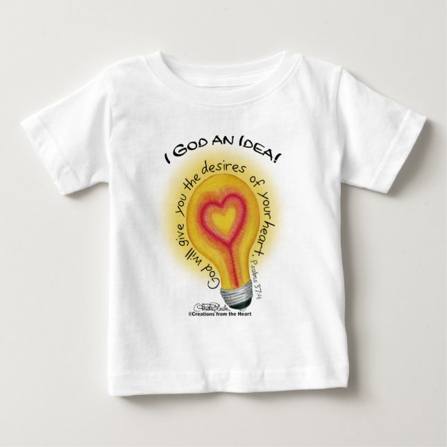 Camiseta De Bebé Dios una luz ideal (Anverso)