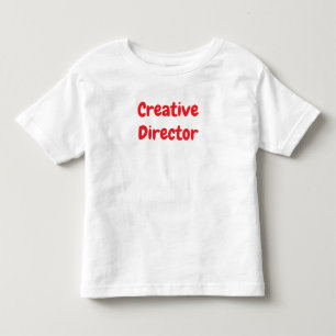 Camiseta De Bebé 'Director Creativo' Tipografía Divertida y Artísti
