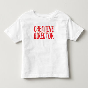 Camiseta De Bebé 'Director Creativo' Tipografía divertida y artísti