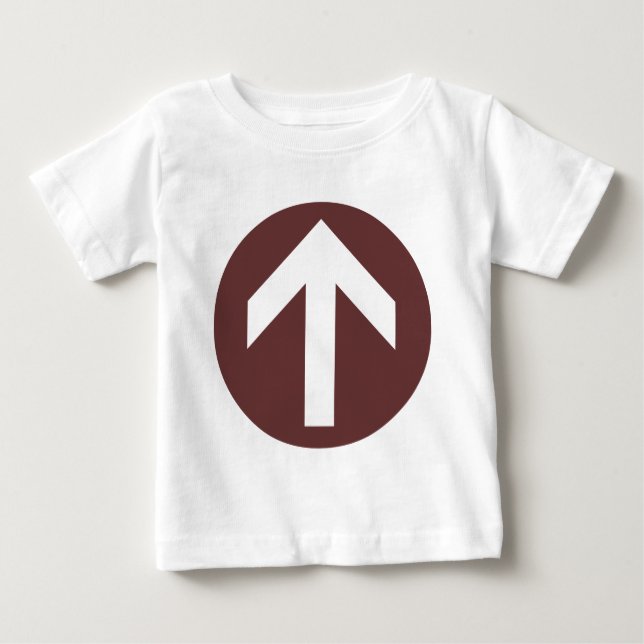 Camiseta De Bebé Disco de flecha (Anverso)