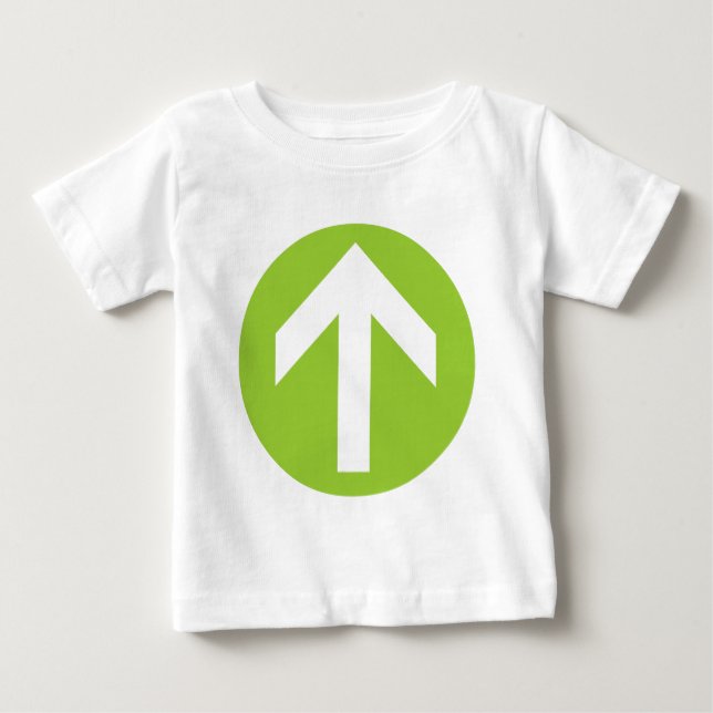 Camiseta De Bebé Disco de flecha (Anverso)