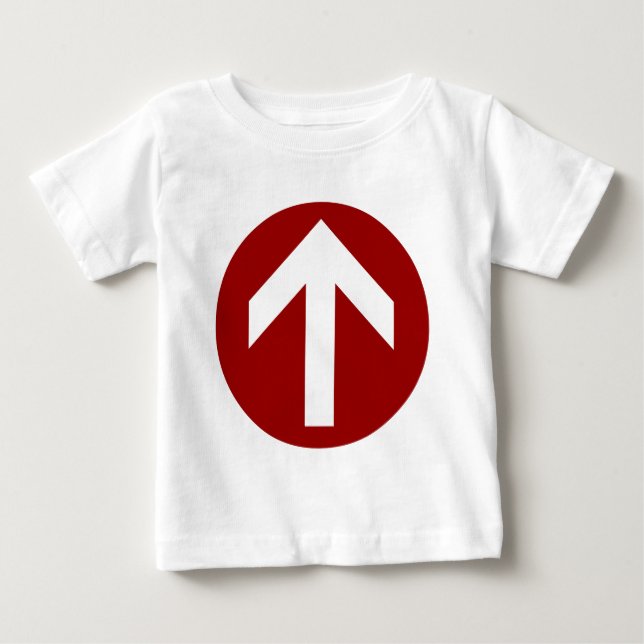 Camiseta De Bebé Disco de flecha (Anverso)