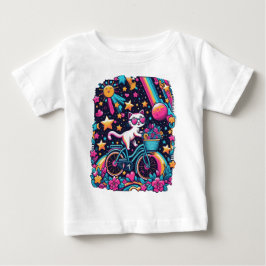 Camiseta De Bebé Disco Gato