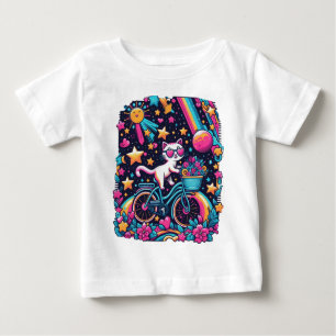 Camiseta De Bebé Disco Gato