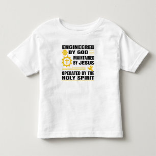 Camiseta De Bebé Diseñado por Dios, mantenido por Jesús,