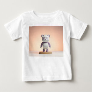 Camiseta De Bebé Diseñador Panda Juguete de Vinilo Acabado en Porce