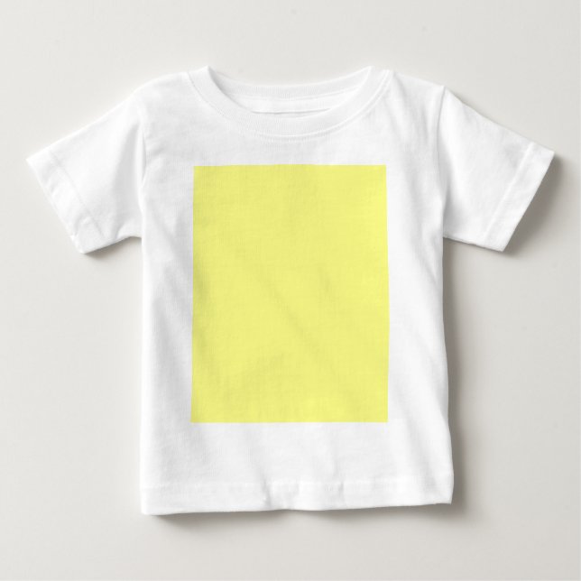 Camiseta De Bebé Diseñador personalizado de color amarillo (Anverso)
