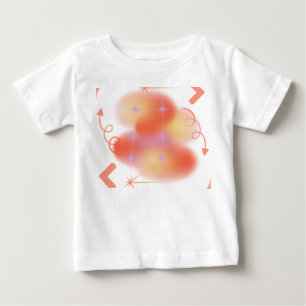 Camiseta De Bebé Diseño abstracto de explosión de estrella radiante