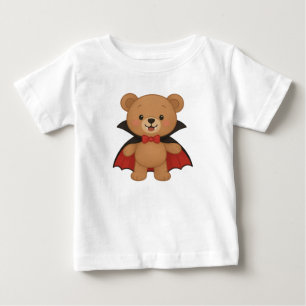 Camiseta De Bebé Diseño adorable de Halloween de Teddy Vampiro