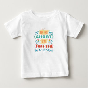 Camiseta De Bebé Diseño adorable y divertido en amarillo, azul y ro