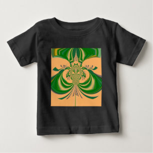 Camiseta De Bebé Diseño Amarillo Verde.