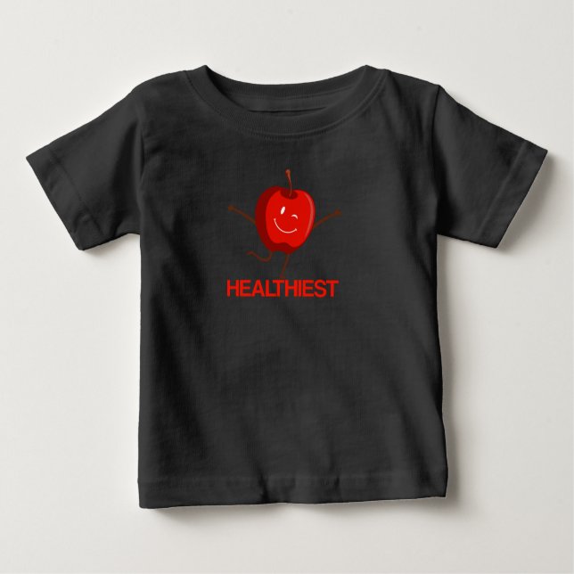 Camiseta De Bebé Diseño Apple más saludable (Anverso)