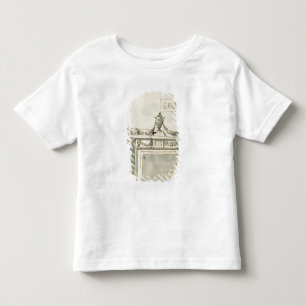 Camiseta De Bebé Diseño bosquejado para una chimenea (la pluma y l