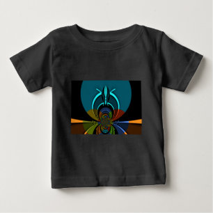 Camiseta De Bebé Diseño colorido del Escudo Masái
