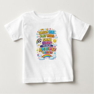 Camiseta De Bebé Diseño Colorido y Positivo de Niños de Dibujos Ani