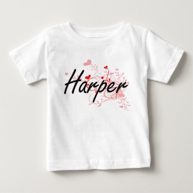 Camiseta De Bebé Diseño conocido artístico de Harper con los (Anverso)