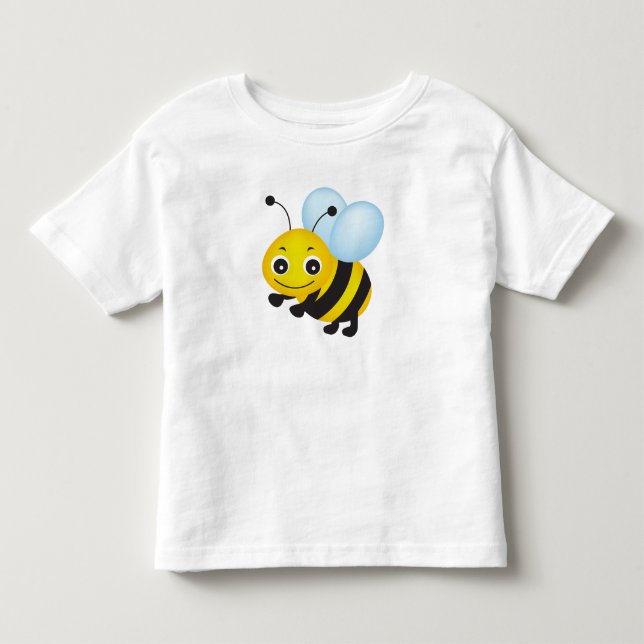 Camiseta De Bebé Diseño de abejas de corte (Anverso)