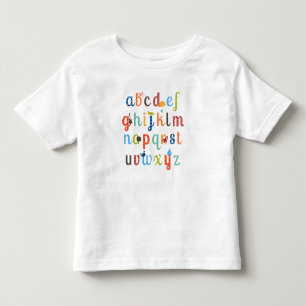 Camiseta De Bebé Diseño de alfabetos cúbicos