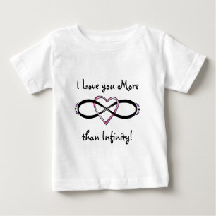 Camiseta De Bebé Diseño de amor infinado