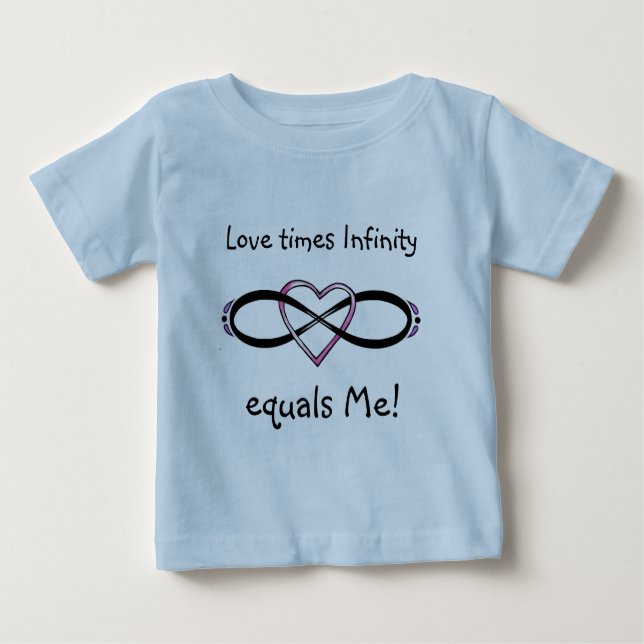Camiseta De Bebé Diseño de amor infinado (Anverso)