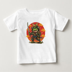 Camiseta De Bebé Diseño de animal guerrero samurái de dibujos anima