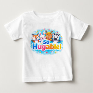 Camiseta De Bebé Diseño de Animales de Playa Lindos