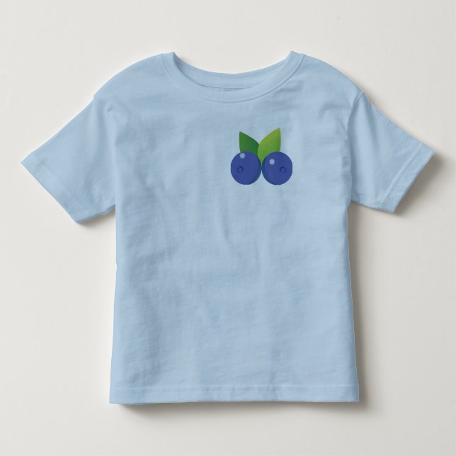 Camiseta De Bebé Diseño de arándano azul dulce (Anverso)