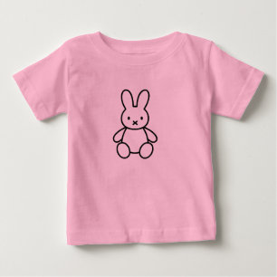 Camiseta De Bebé Diseño de arte de línea de dibujos animados de con