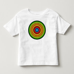 Camiseta De Bebé Diseño de arte de mandala abstracto punteado-65904