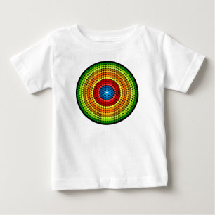 Camiseta De Bebé Diseño de arte de mandala abstracto punteado-65904