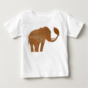 Camiseta De Bebé Diseño de arte tribal para elefantes
