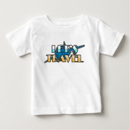 Camiseta De Bebé Diseño de avión de viaje