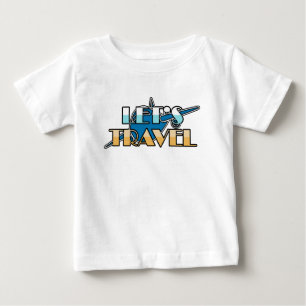 Camiseta De Bebé Diseño de avión de viaje