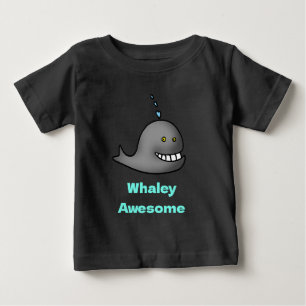 Camiseta De Bebé Diseño de ballena divertida con juego de palabras 