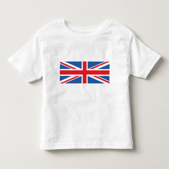 Camiseta De Bebé Diseño de bandera/Jack de unión (Anverso)