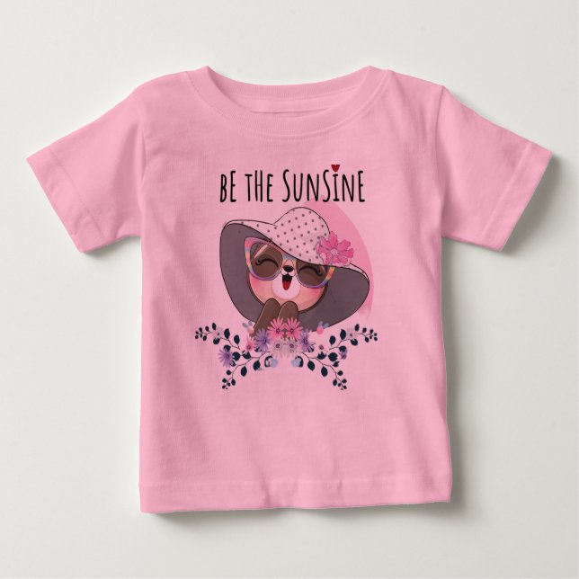 Camiseta De Bebé Diseño de bebé rosa