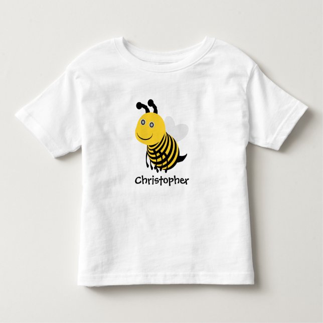 Camiseta De Bebé Diseño de Bee (Anverso)