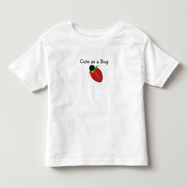 Camiseta De Bebé Diseño de bicho de fresa (Anverso)