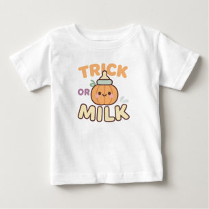 Camiseta De Bebé Diseño de botellas de calabaza para bebé de leche 