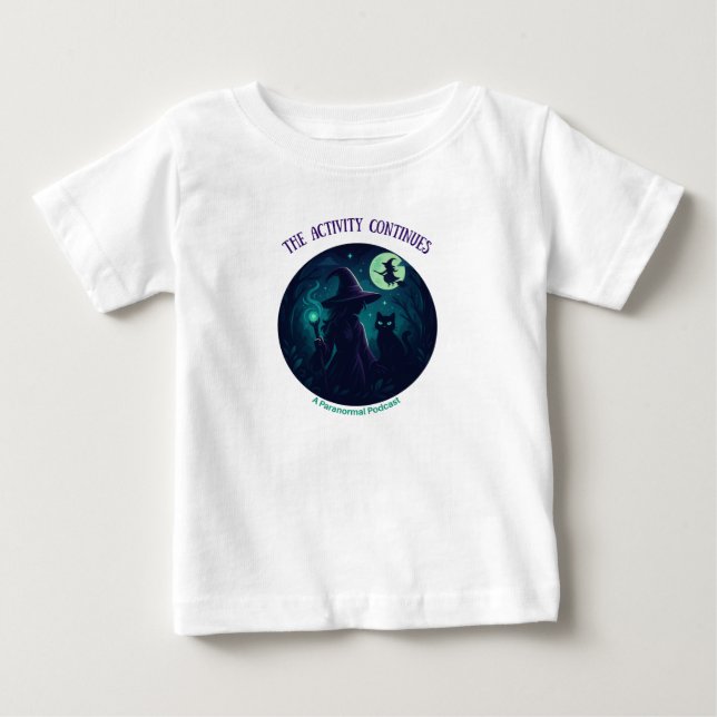 Camiseta De Bebé Diseño de bruja en ropa infantil ligera (Anverso)