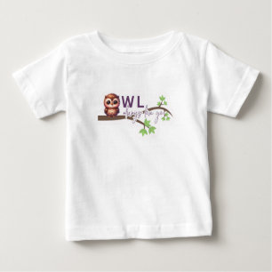 Camiseta De Bebé Diseño de búho adorable