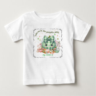 Camiseta De Bebé Diseño de calabaza de Halloween adorable, personal
