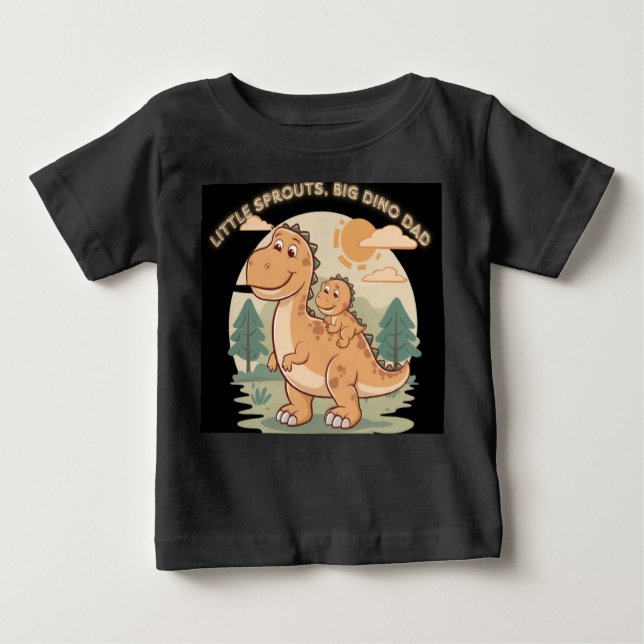 Camiseta De Bebé Diseño de camisetas: pequeños brotes, papá chino g (Anverso)
